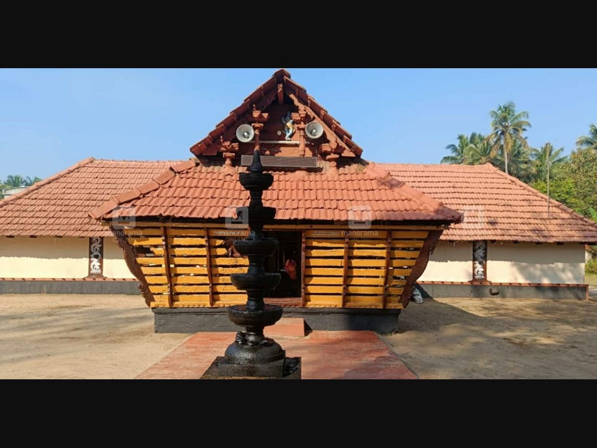 Indian Krishna temple situated at Vennala